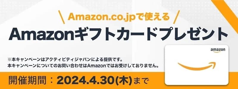 アクティビティジャパン Amazon Payキャンペーン