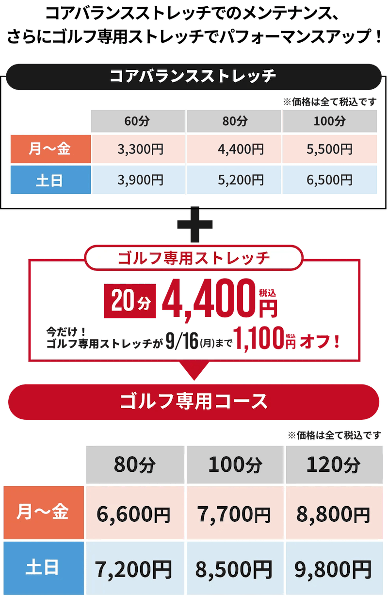 ドクターストレッチのゴルフ専用ストレッチキャンペーン価格