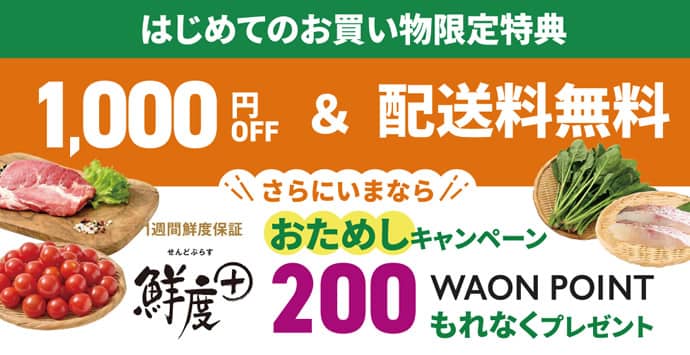グリーンビーンズの初回購入者限定特典 1,000円OFFの割引＋配送料無料クーポン