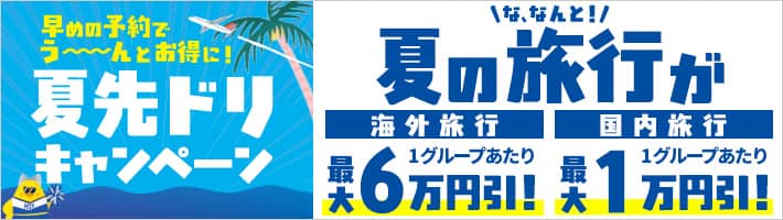 HIS(エイチアイエス)の夏先ドリキャンペーン